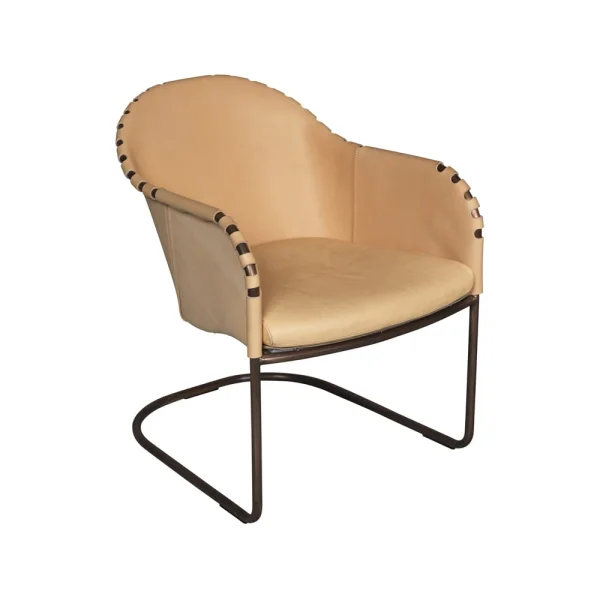 Källemo Fauteuil Ingo Naturel-traité cuivre