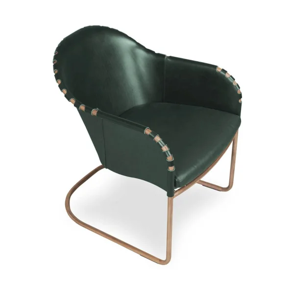 Källemo Fauteuil Ingo Vert-traité cuivre