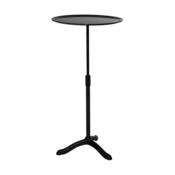 Källemo Table Cassis Ø37 cm Aluminium anodisé noir-noir
