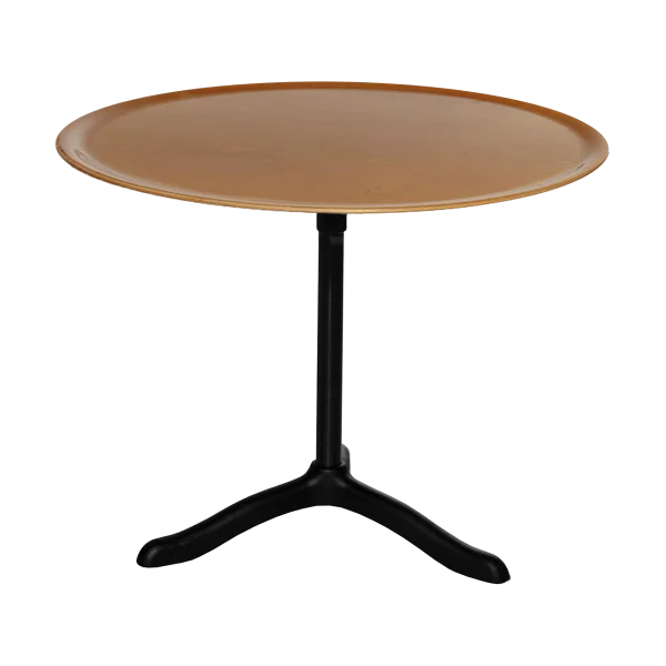 Källemo Table Cassis Ø47 cm Aluminium anodisé noir-bouleau