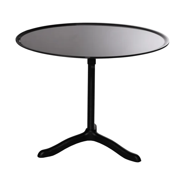 Källemo Table Cassis Ø47 cm Aluminium anodisé noir-noir