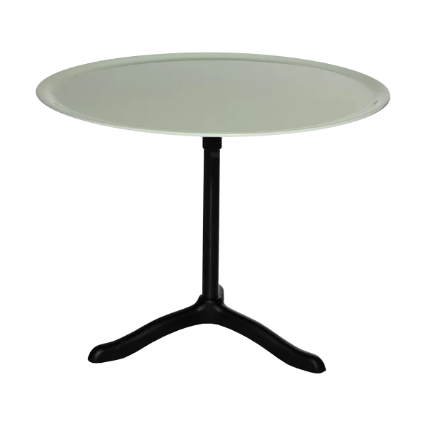 Källemo Table Cassis Ø47 cm Aluminium anodisé noir-vert surf