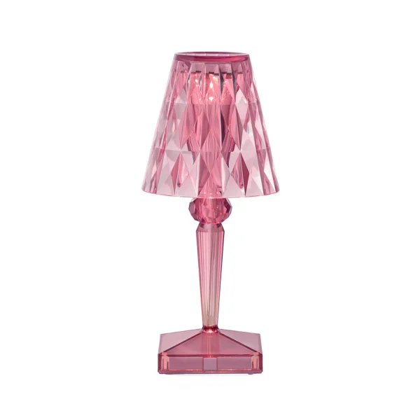 Kartell - Battery Portable Lampe de Table IP54 Pastel Rose Vif