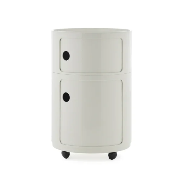 Kartell - Componibili Big Container, blanc, 2 éléments, hauteur 61,5 cm