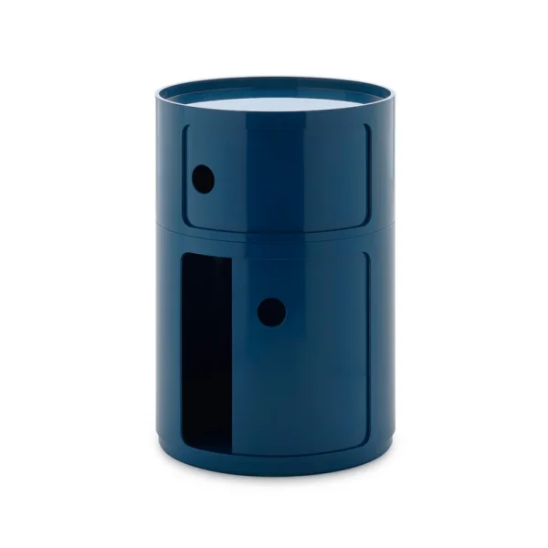 Kartell - Componibili Big Container, bleu, 2 éléments, hauteur 61,5 cm