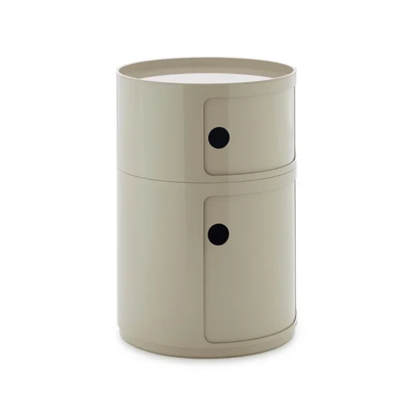 Kartell - Componibili Big Container, gris, 2 éléments, hauteur 61,5 cm