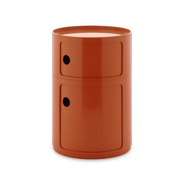 Kartell - Componibili Big Container, orange, 2 éléments, hauteur 61,5 cm