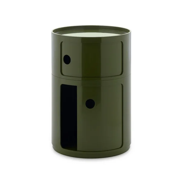 Kartell - Componibili Big Container, vert, 2 éléments, hauteur 61,5 cm