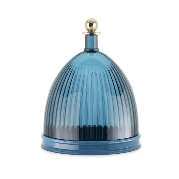 Kartell - Coupe décorative La Coupole, bleue, hauteur 30,5 cm