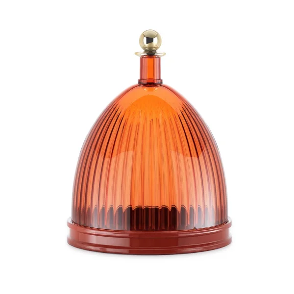 Kartell - Coupe décorative La Coupole, rouge brique, hauteur 30,5 cm