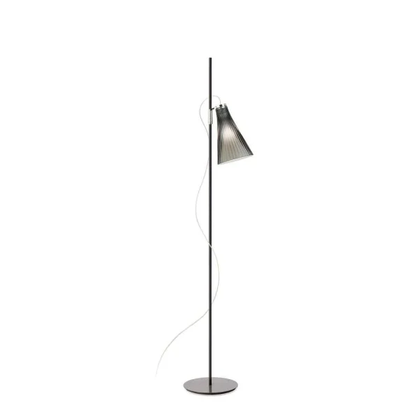 Kartell - K-Lux Lampadaire Black/Smoke