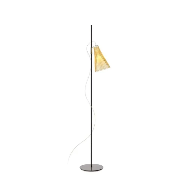 Kartell - K-Lux Lampadaire Black/Straw Yellow