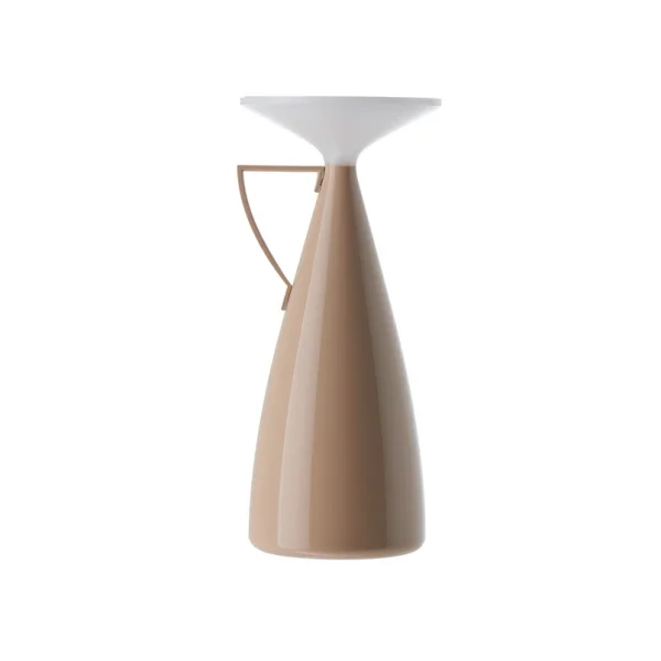 Kartell - lampe à poser rechargeable Camomille, beige, hauteur 24 cm