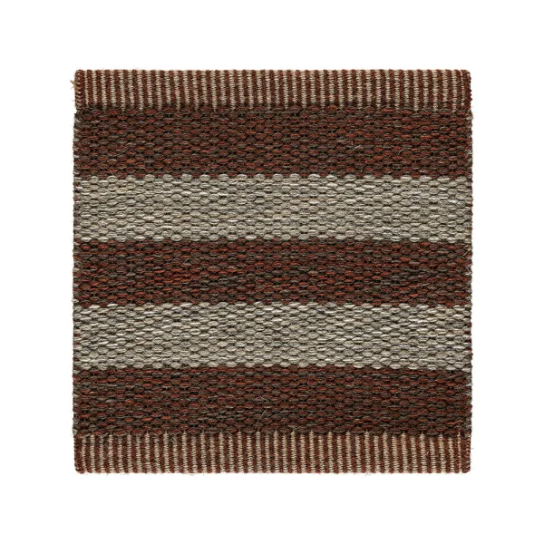 Kasthall Tapis de couloir Narrow Stripe Icon Red clay 240x85 cm