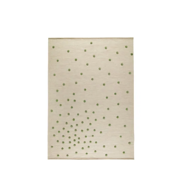 Kateha Tapis Bula white/green, 170x240 cm