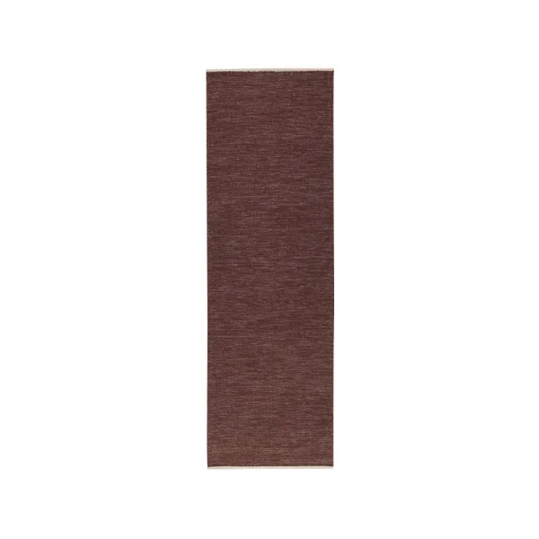 Kateha Tapis de couloir Allium 80 x 250 cm aubergine