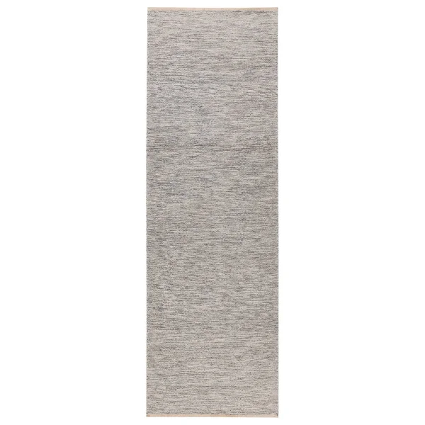 Kateha Tapis de couloir Allium 80 x 250 cm sel & poivre