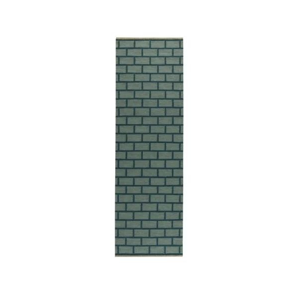 Kateha Tapis de couloir Brick green, 80x250 cm