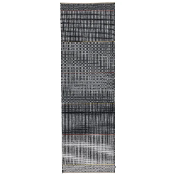 Kateha Tapis en laine Tribulus One 80x250cm Noir, blanc, rouge, jaune