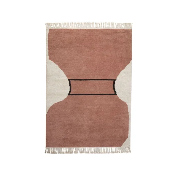 Kateha Tapis Silhouette flossa dusty red, 200x300 cm