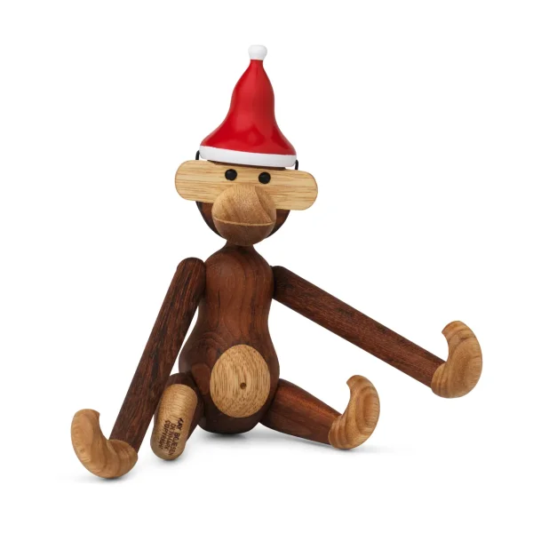 Kay Bojesen Denmark Petit singe avec bonnet de Père Noël Petit singe avec bonnet de Père Noël