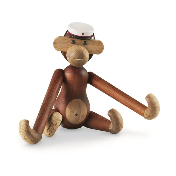 Kay Bojesen Denmark Singe en bois Kay Bojesen avec son chapeau de diplômé rouge