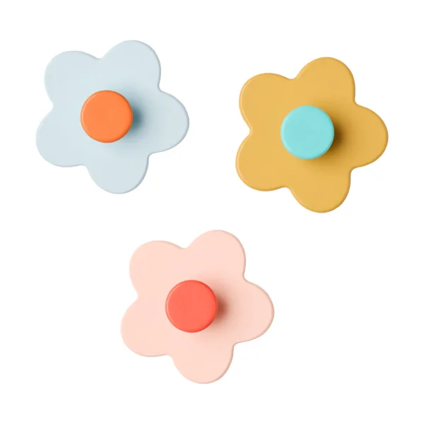 Kid's Concept Crochet fleur Kid's Base, lot de 3 Multi