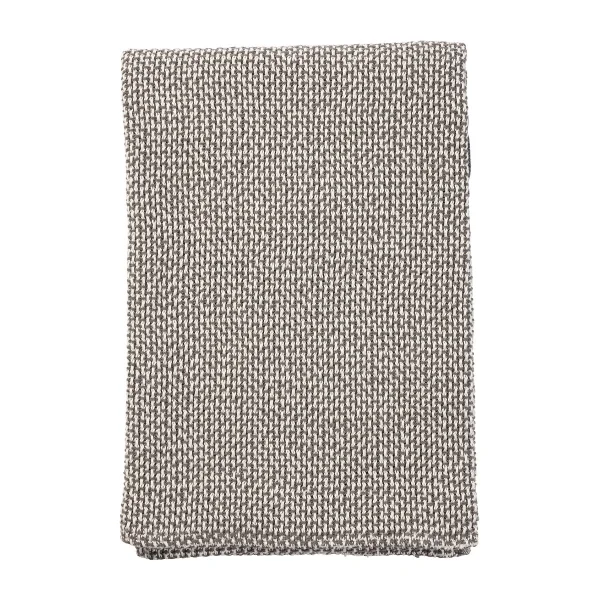 Klippan Yllefabrik Couverture en coton Basket 130x180 cm Gris