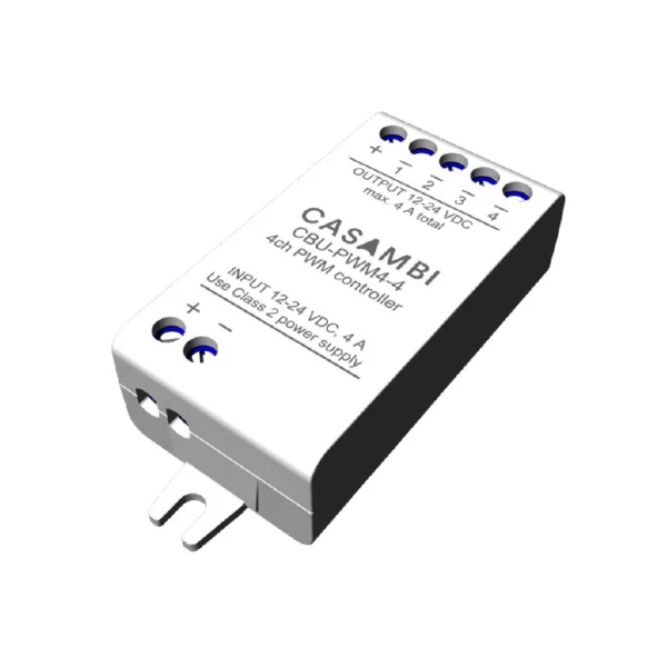 Klus - Contrôleur LED RGB CBU-PWM4 - 24V - 144W - contrôlable via l'application Casambi