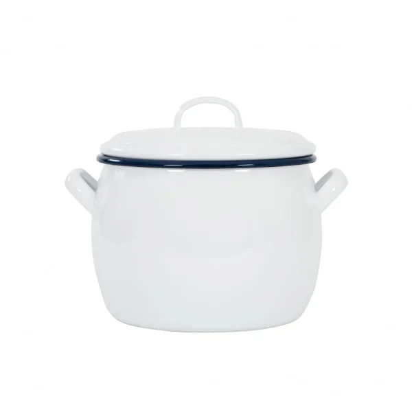 Kockums Jernverk Fait-tout avec couvercle Kockums 4 l Kockums White (Blanc)