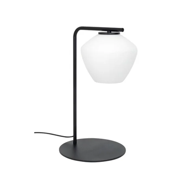 Konsthantverk Lampe de table DK noir/opale