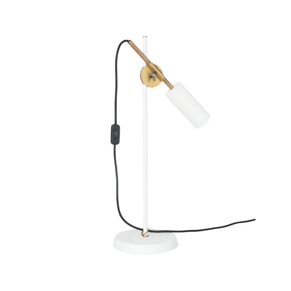 Konsthantverk Lampe de table Stav laiton brut/blanc