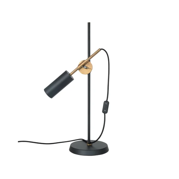 Konsthantverk Lampe de table Stav noir/laiton brut