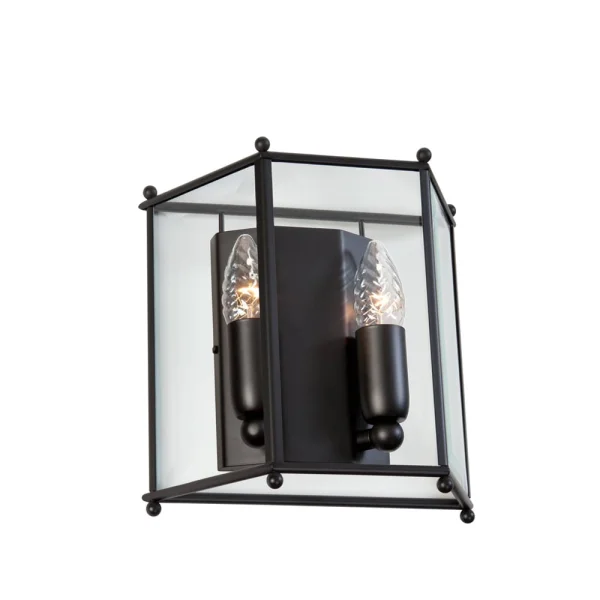 Konsthantverk Lampe murale Glimminge verre/noir