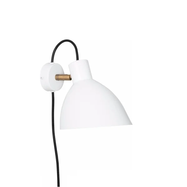 Konsthantverk Lampe murale KH1 blanc mat, laiton brut