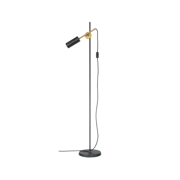 Konsthantverk Lampe sur pied basse Stav 1 noir/laiton brut