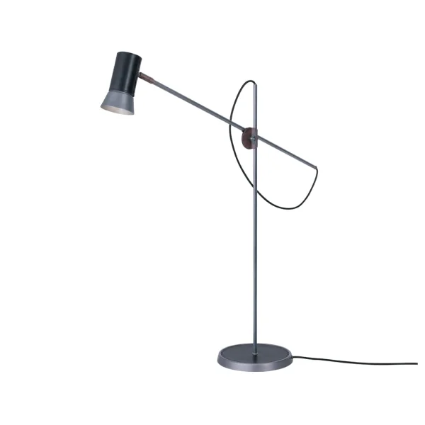 Konsthantverk Lampe sur pied Kusk fer brut/cuir noir