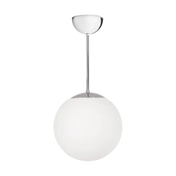 Konsthantverk Suspension Funkis Glob White-chrome Ø20 cm