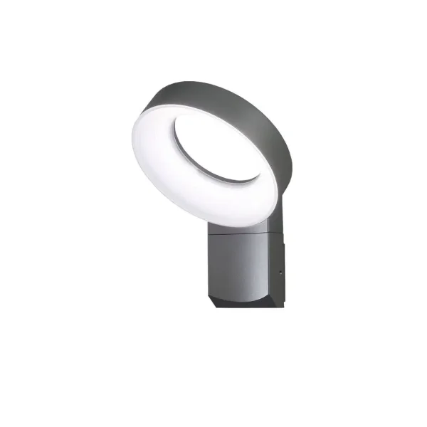 Konstsmide Asti - lampe murale extérieure - 26 x 23,5 x 35,5 cm - 18W LED incl. - IP44 - anthracite
