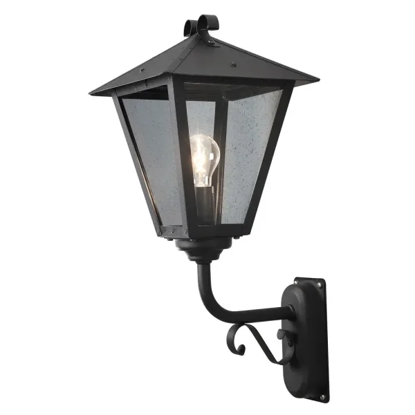 Konstsmide Benu - applique murale d'extérieur - 26 x 32 x 61 cm - IP23 - noir