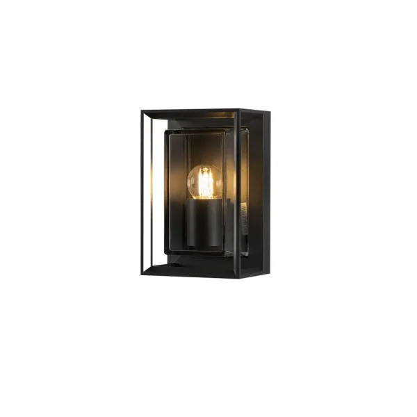 Konstsmide Brindisi Mini - applique murale extérieure - 13 x 11 x 20 cm - IP54 - noir