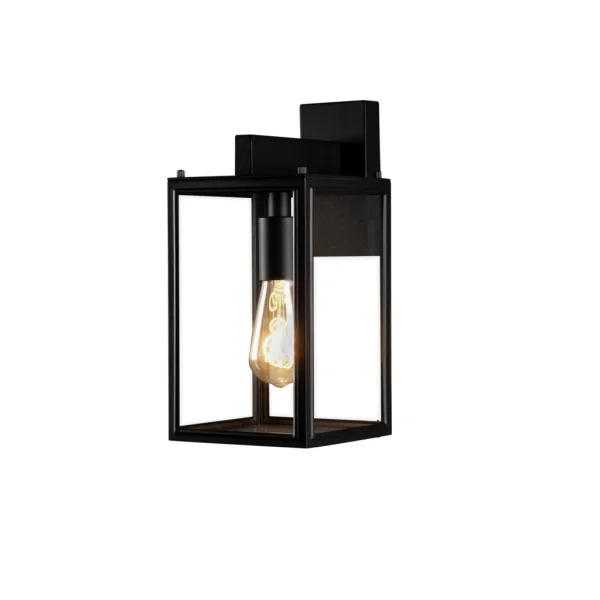 Konstsmide Capri - applique murale d'extérieur - 16,5 x 21 x 33 cm - IP44 - noir