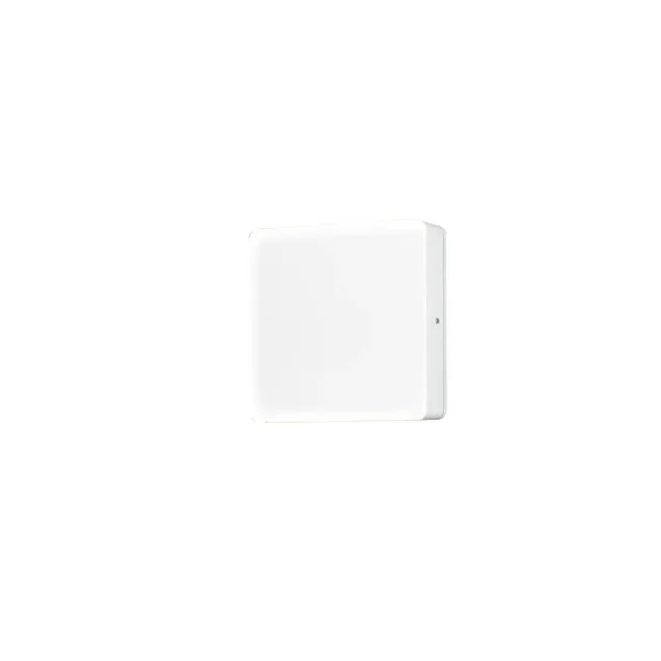 Konstsmide Cesena - applique murale extérieure avec capteur - 17,5 x 4,5 x 17,5 cm - 10W LED inclus - IP54 - blanc