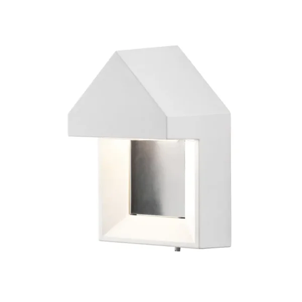 Konstsmide Cosenza - applique murale extérieure - 18 x 14 x 26 cm - 5W LED inclus - IP54 - blanc