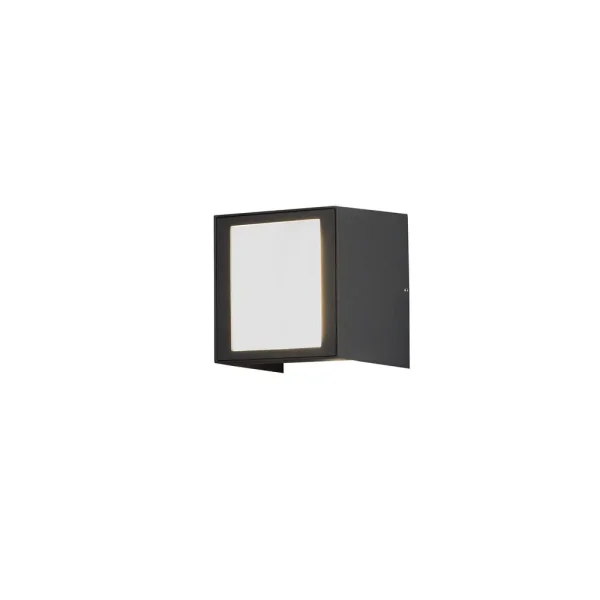 Konstsmide Cremona - applique murale extérieure - 14 x 13 x 14,5 cm - 9W LEd inclus - IP54 - anthracite