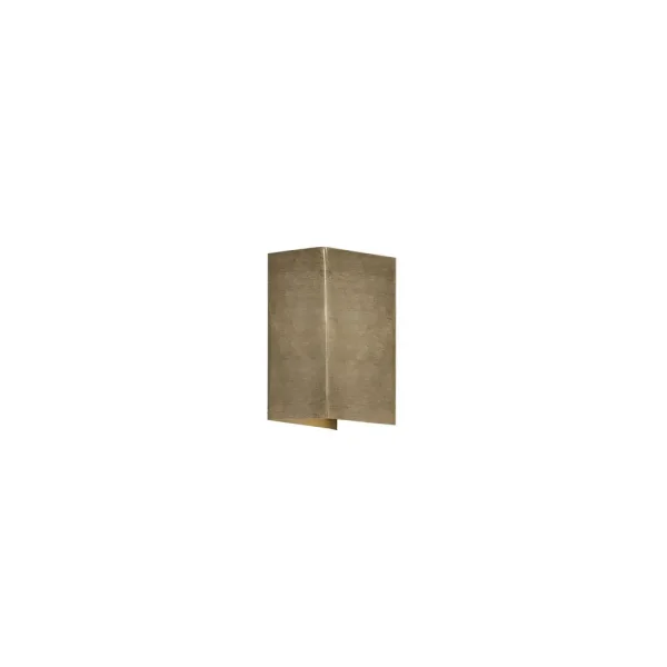 Konstsmide Cremona - applique murale extérieure avec 2 faisceaux lumineux réglables - 8 x 11 x 17 cm - 6W LED inclus - IP54 - laiton