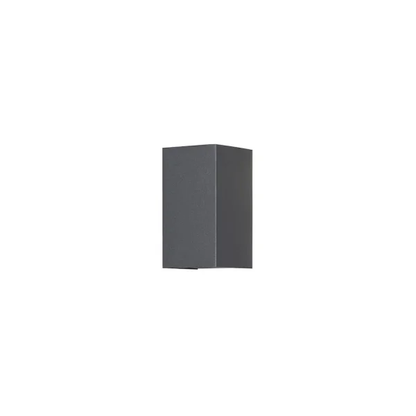Konstsmide Cremona High Power - applique murale extérieure avec 2 faisceaux lumineux réglables - 9,5 x 11,5 x 17 cm - LED 9W inclus - IP54 - anthracite
