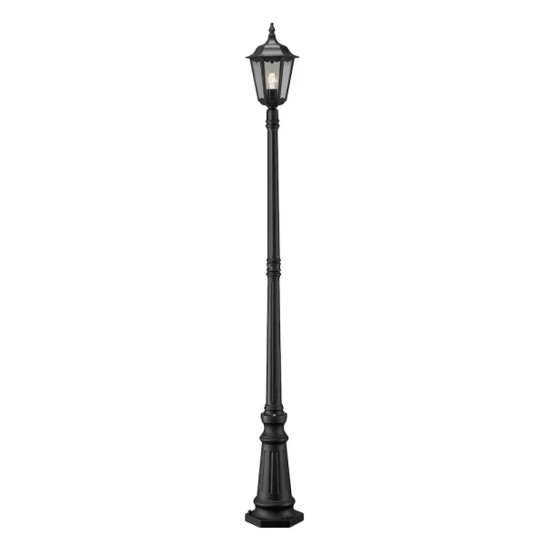 Konstsmide Firenze - lampadaire - 210 x 25 x 25 cm - IP43 - noir
