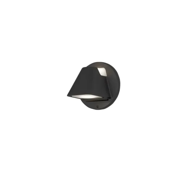 Konstsmide Hild - applique murale d'extérieur - 20 x 18,5 x 20 cm - noir mat