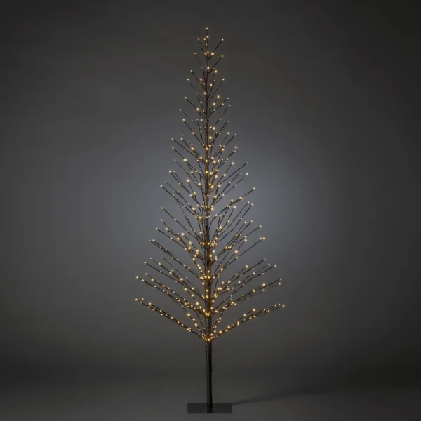 Konstsmide Lumières de Noël - sapin LED - 85 x 85 x 210 cm - IP44 - noir